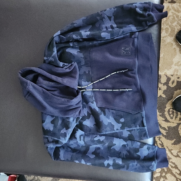 Limited edition Karl Lagerfeld blue camouflage hoodie - Picture 1 of 6
